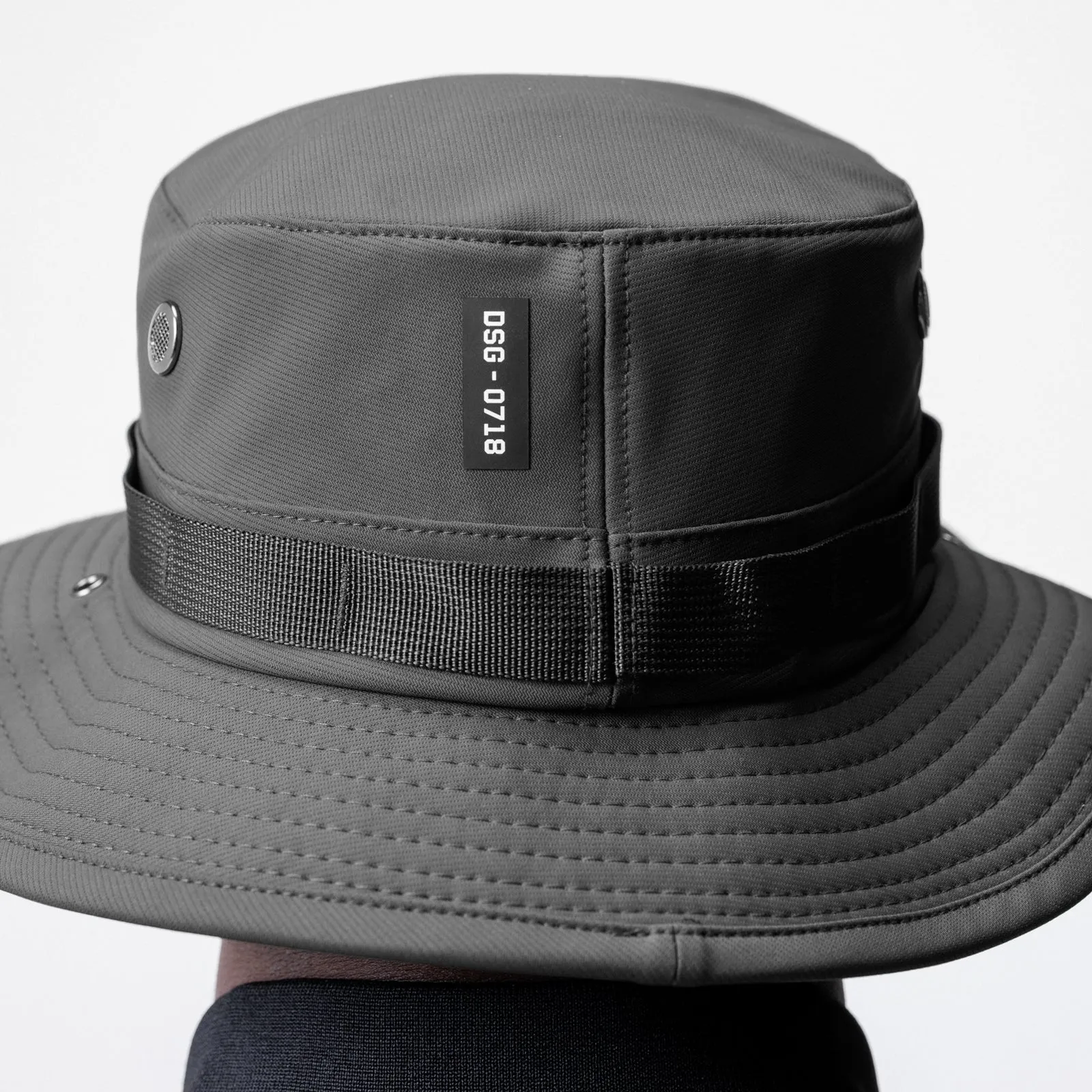 0718. Waterproof Vented Boonie Hat - Space Grey