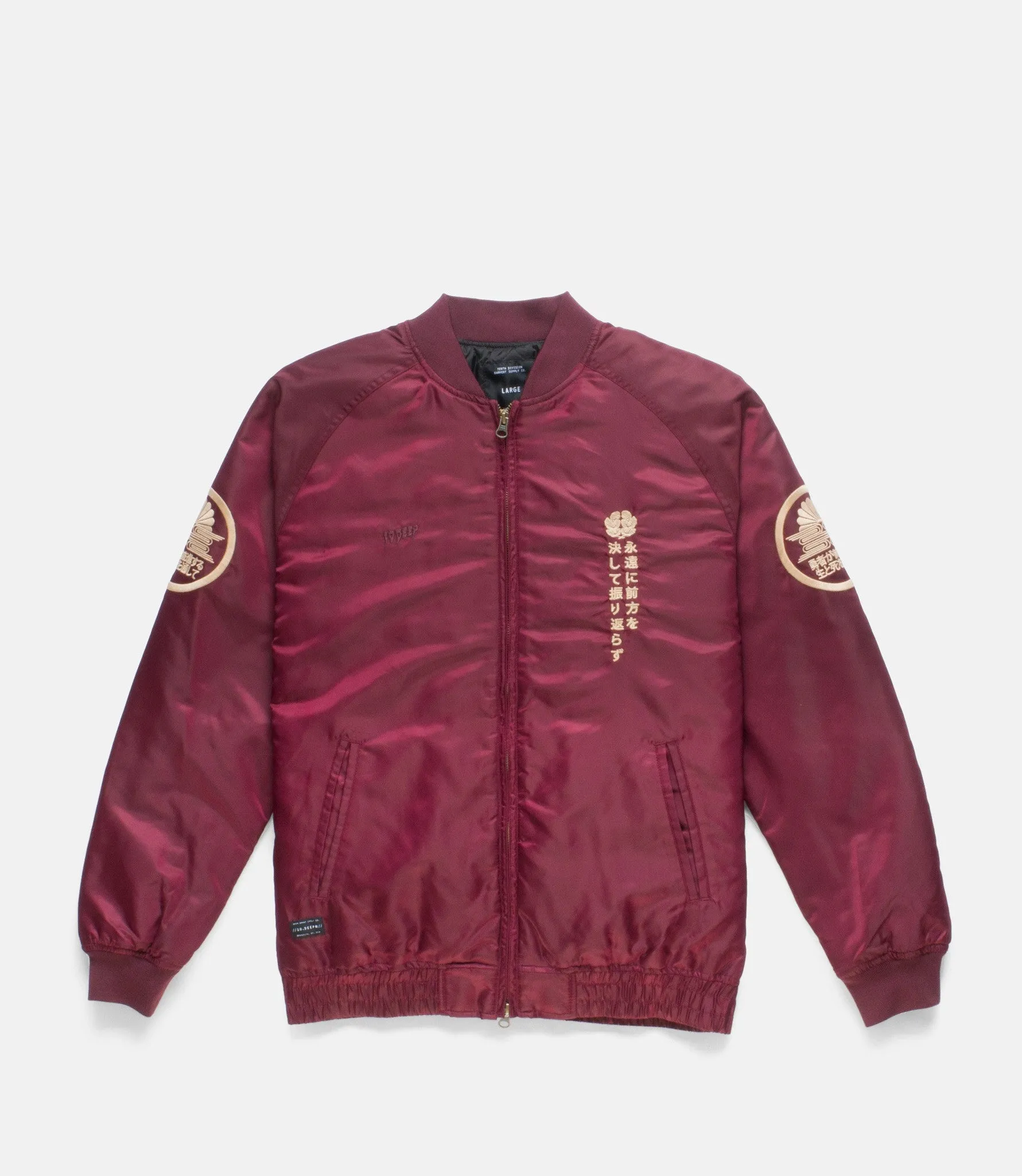 10Deep -  Night Rider Men's Jacket, Burgundy