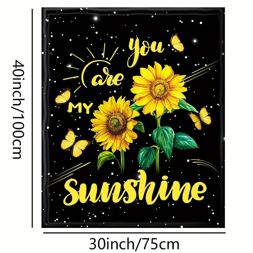 1pc Soft and Lightweight Sunflower Blanket for Adults - Perfect for Couches, Sofas, and Weddings - Ideal Gift for Anniversaries