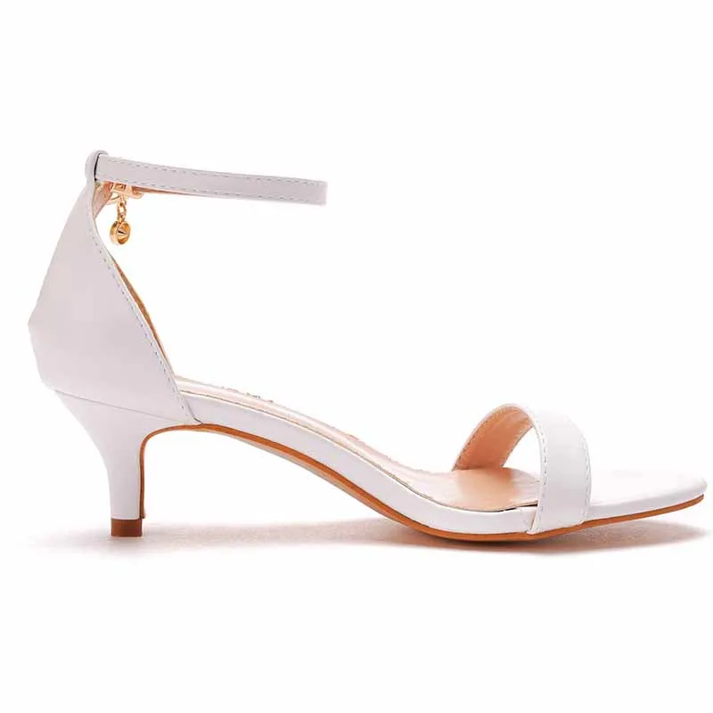 5cm 1.97 Inches Buckling Ankle Strap Closure Sandal Shoes