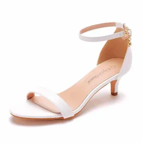 5cm 1.97 Inches Buckling Ankle Strap Closure Sandal Shoes