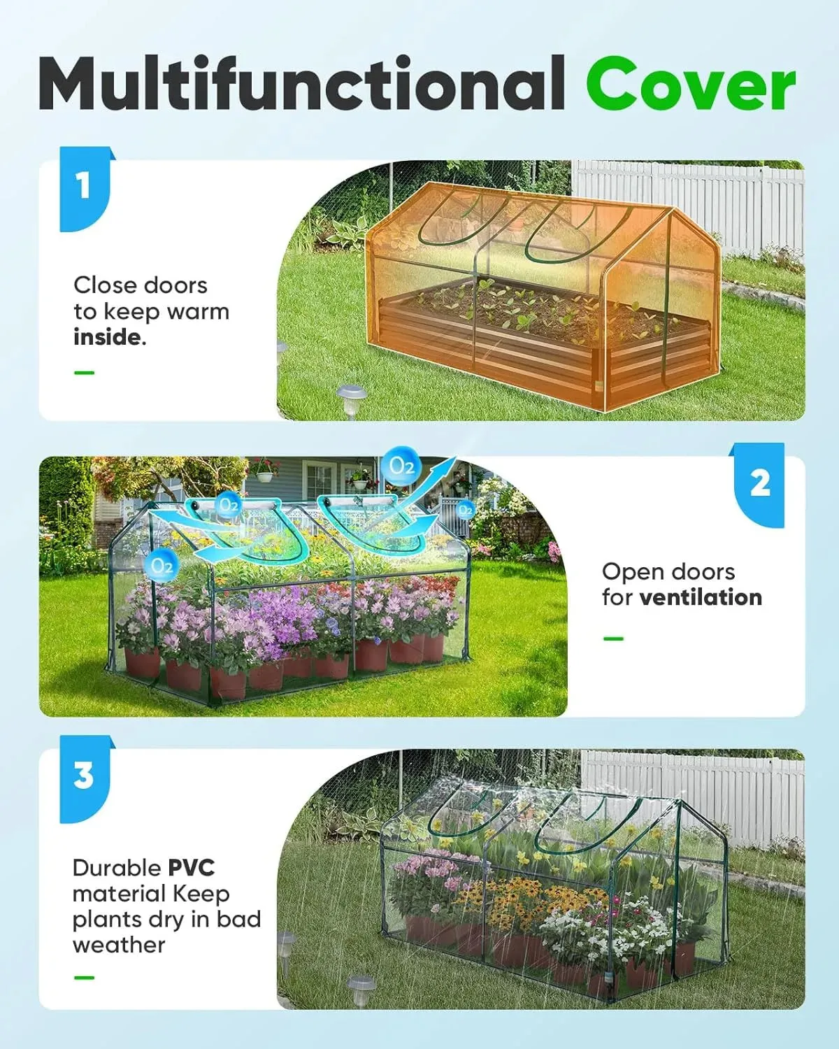 71" X 36" X 36" Mini Greenhouse-Clear