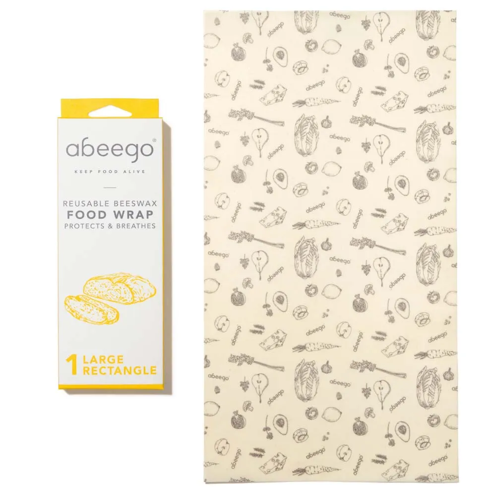 Abeego Bees Wax Food Wrap Large Rectangle