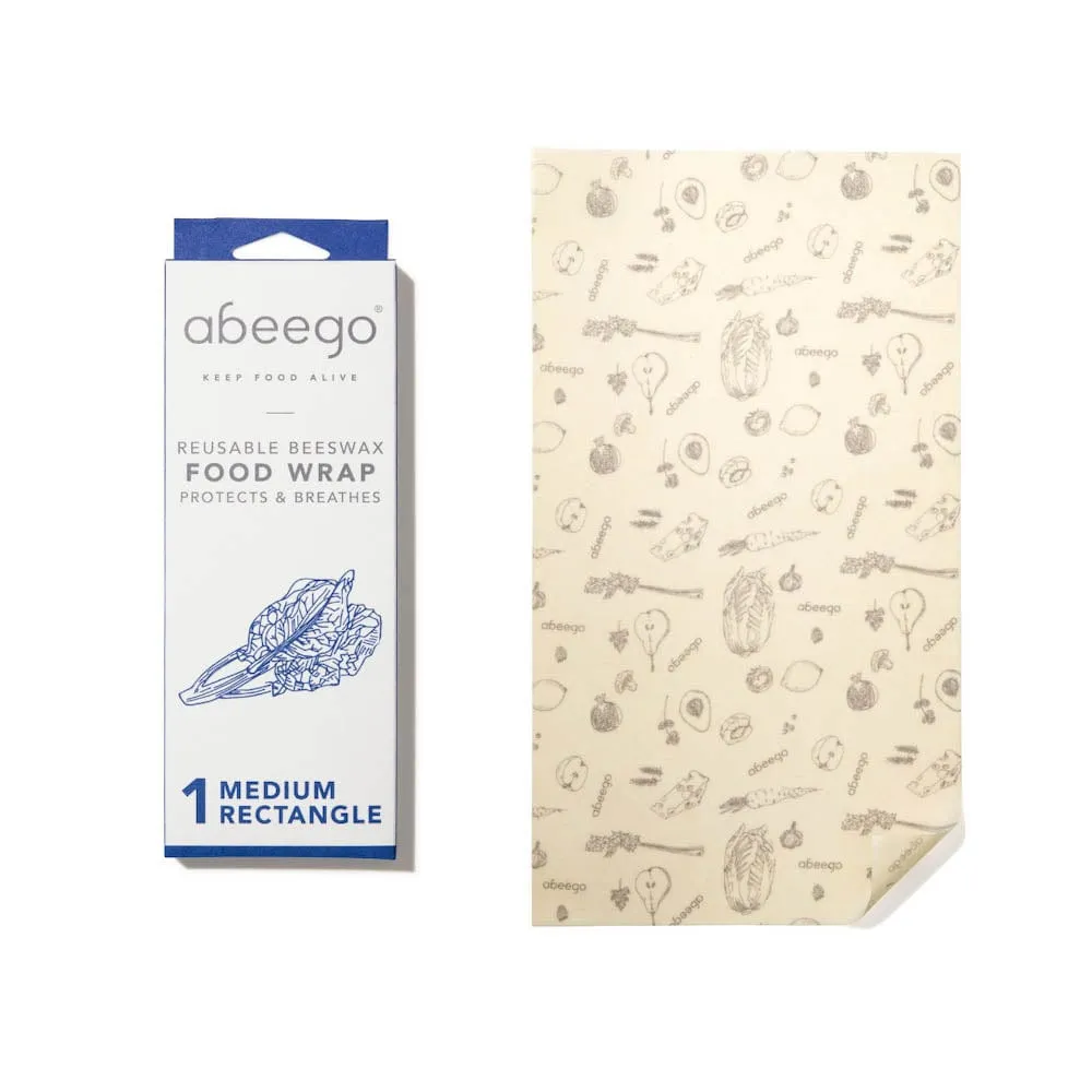 Abeego Bees Wax Food Wrap Medium Rectangle