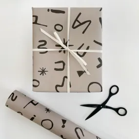 Abstract Dudeles Folded Wrapping Paper | by Kinshipped