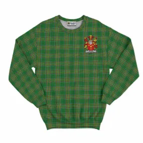 Adams Irish Clan Tartan Sweatshirt with Coat of Arms