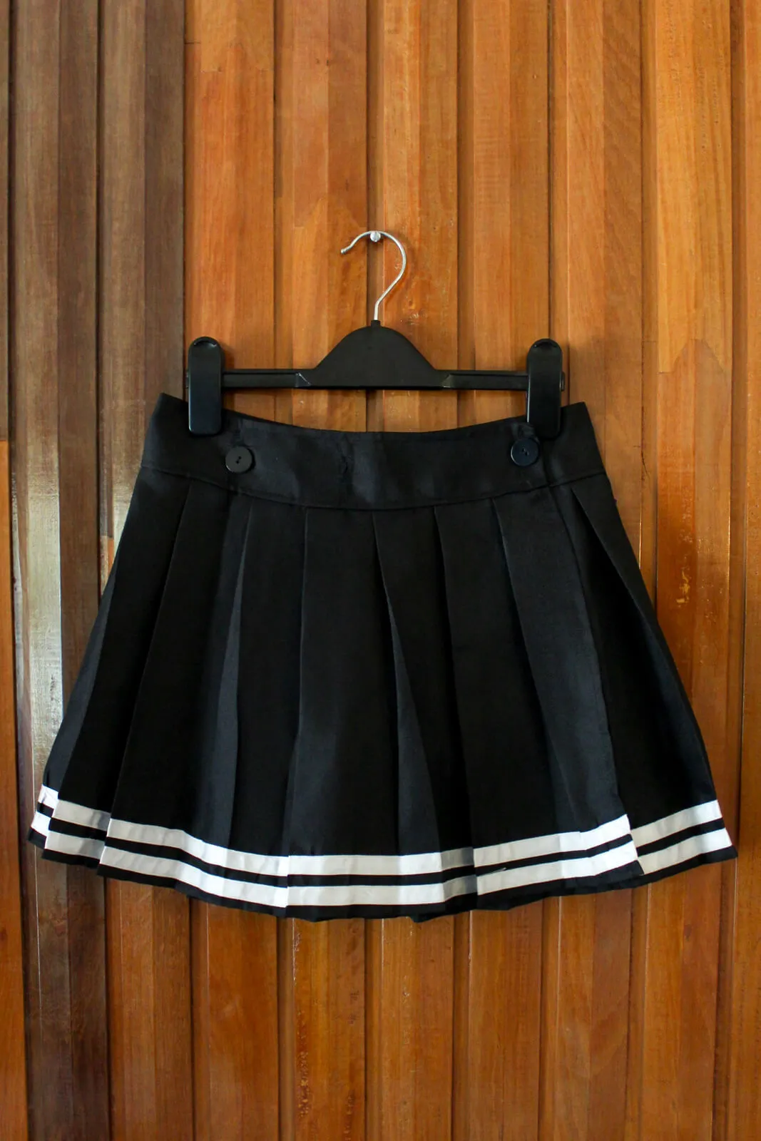 Adjustable Black Cheerleader Skirt