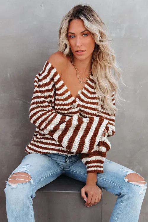 Afternoon Daydream Striped Knit Cardigan