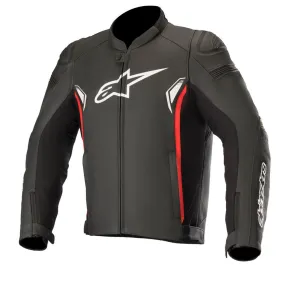 Alpinestars SP-1 v2 Leather Jacket Black & Bright Red