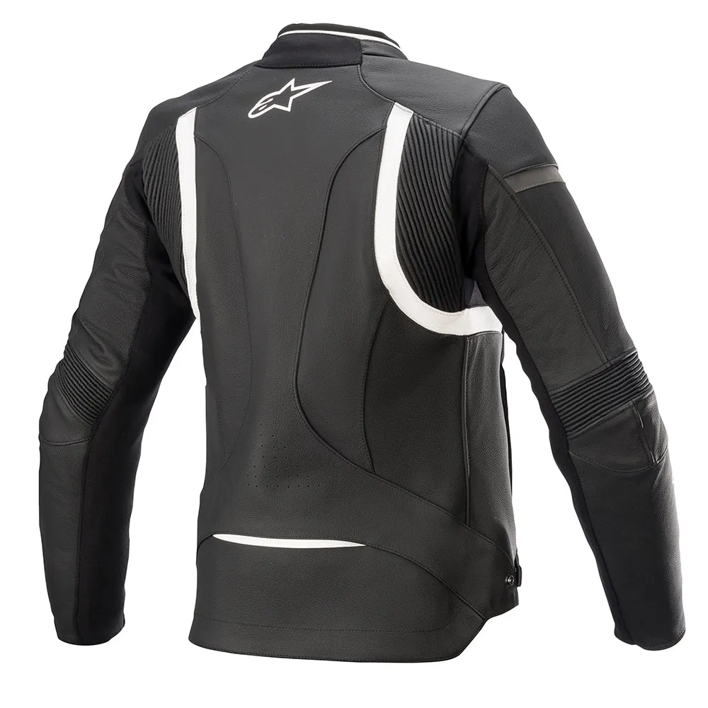 Alpinestars Stella Kira V2 Leather Jkt Black/White