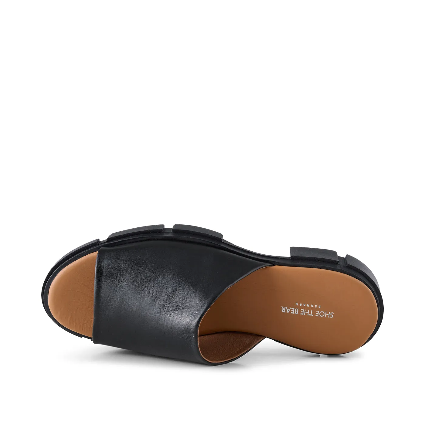 Alva mule leather - Black