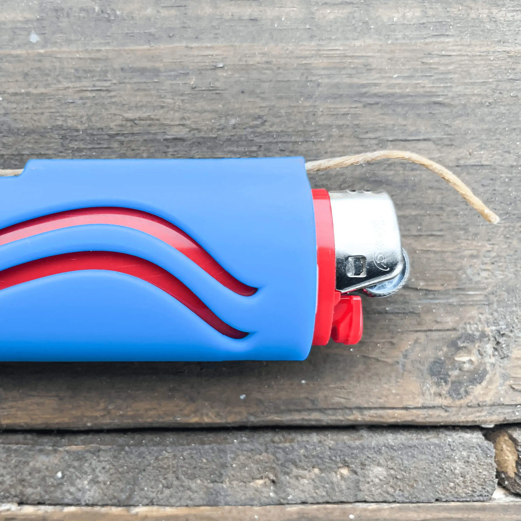 Aqua Hemp Wick Lighter Case