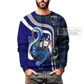 Arbuthnot Modern Tartan Sweatshirt with Epic Bagpipe Style