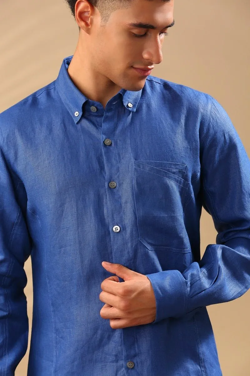 Aspen Button Down Shirt - Blue