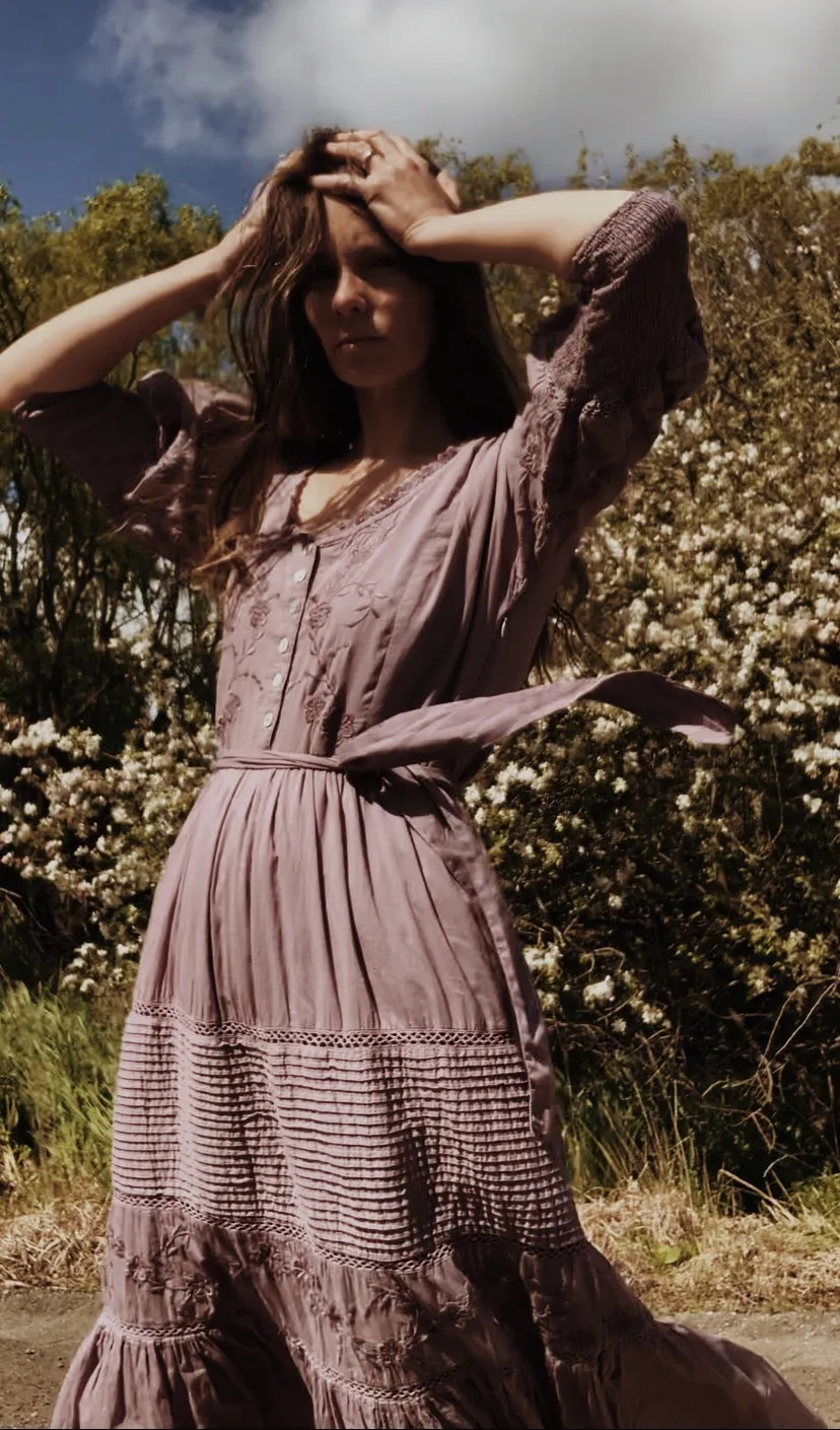 AUGUSTINE MAXI DRESS DUSTY LAVENDER