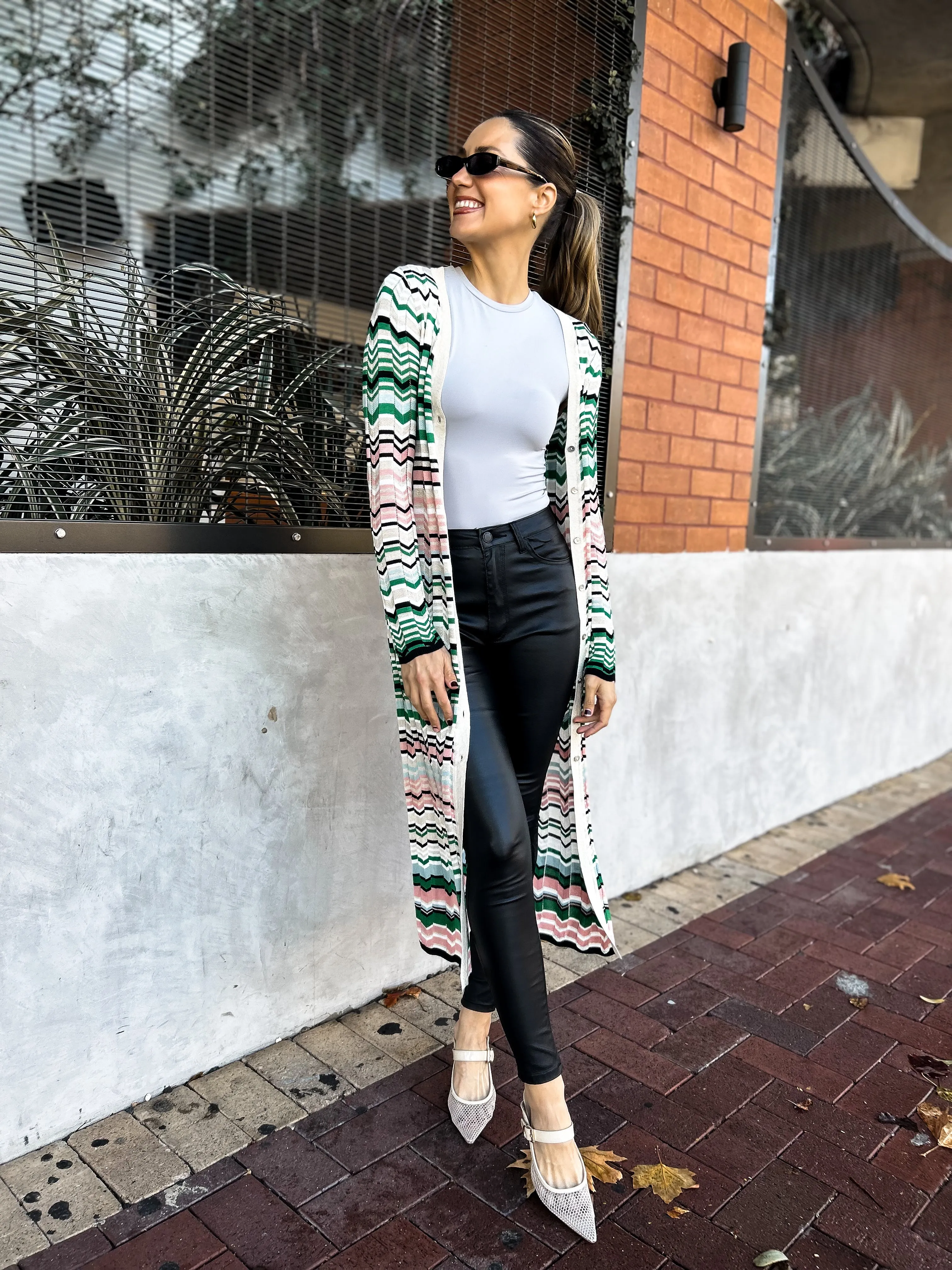 AZZURA Knit Cardy/Dress - Chevron