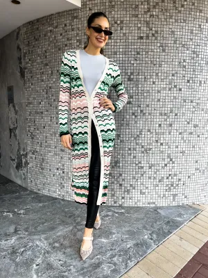 AZZURA Knit Cardy/Dress - Chevron