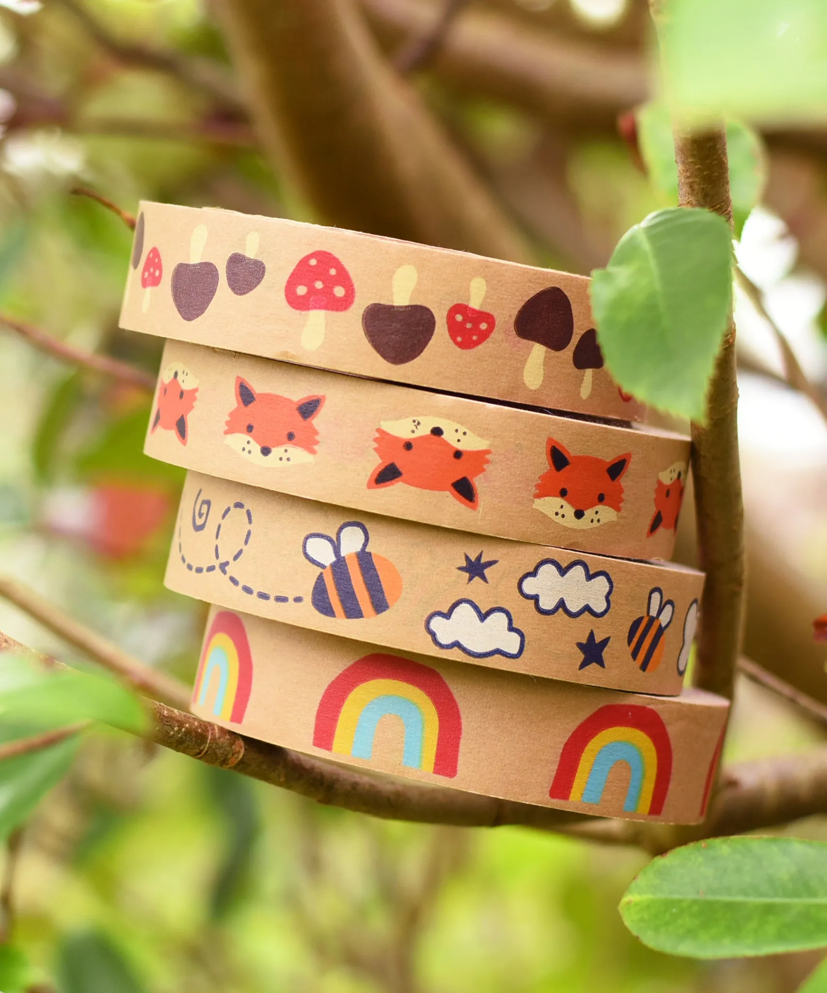 Babipur Kraft Eco Paper Tape - Buzzy Bee