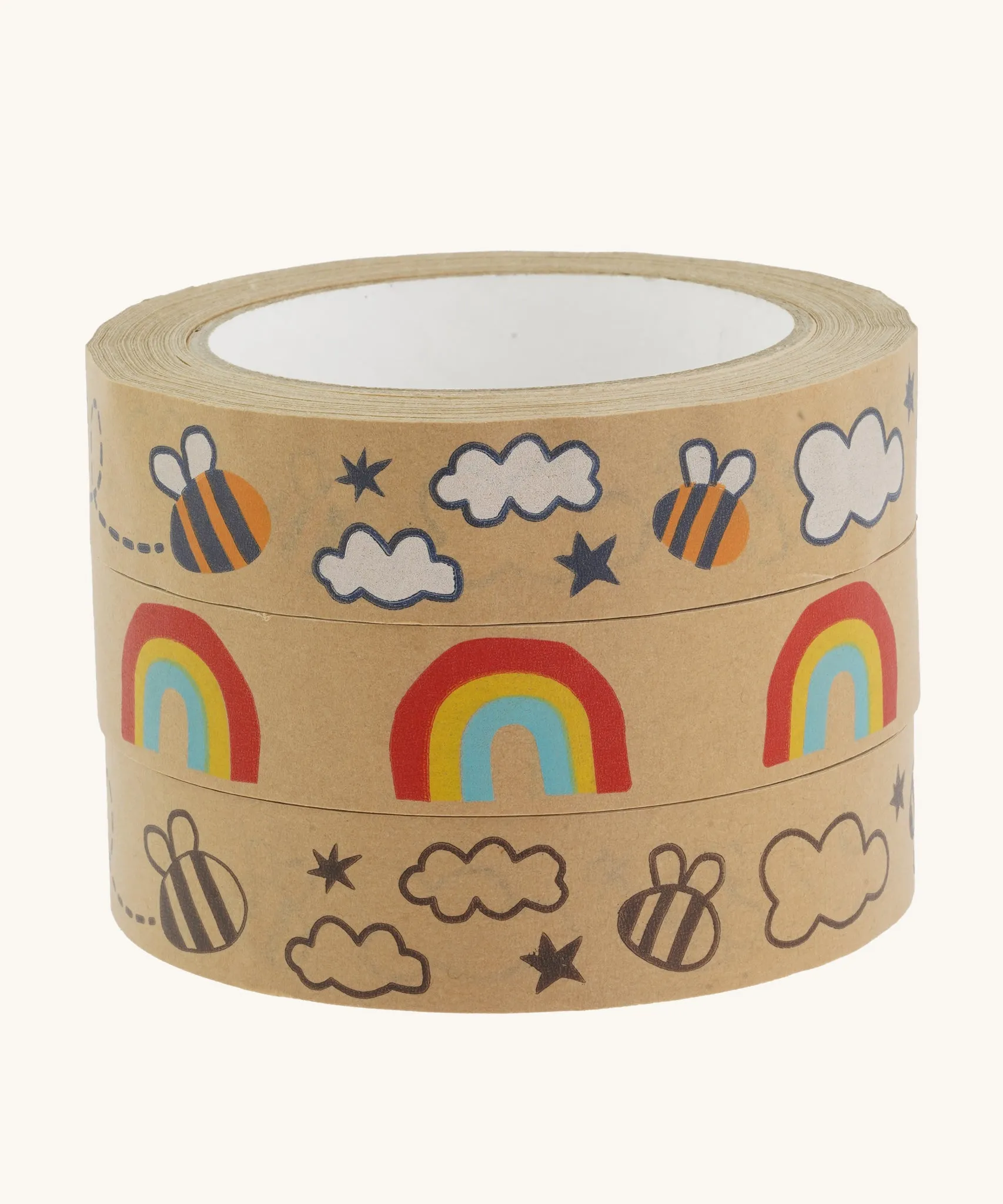 Babipur Kraft Eco Paper Tape - Buzzy Bee