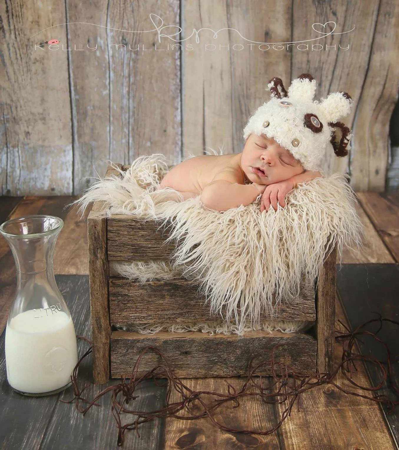 Baby Cow Newborn Animal Hat