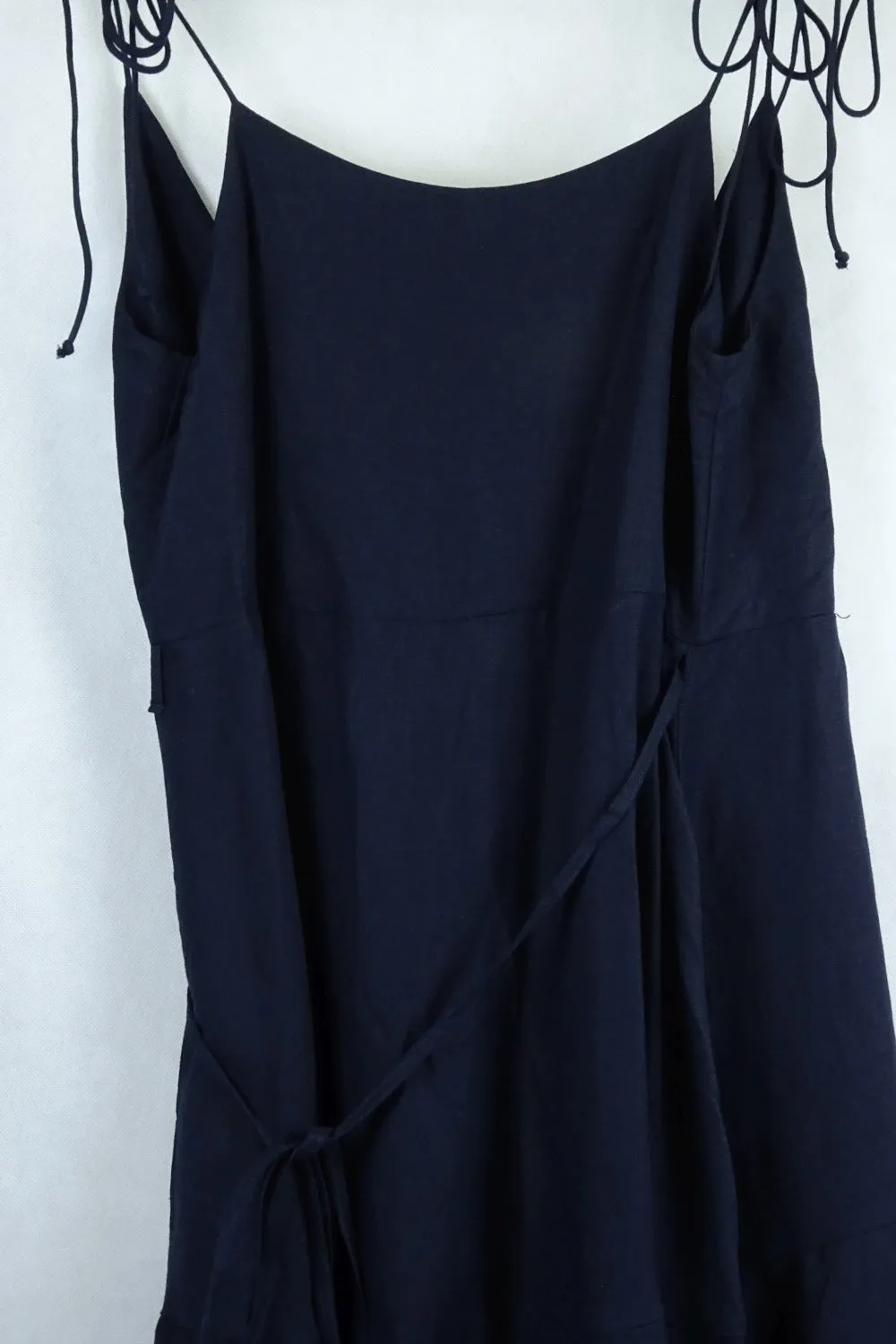 Backstage Black Wrap Dress M