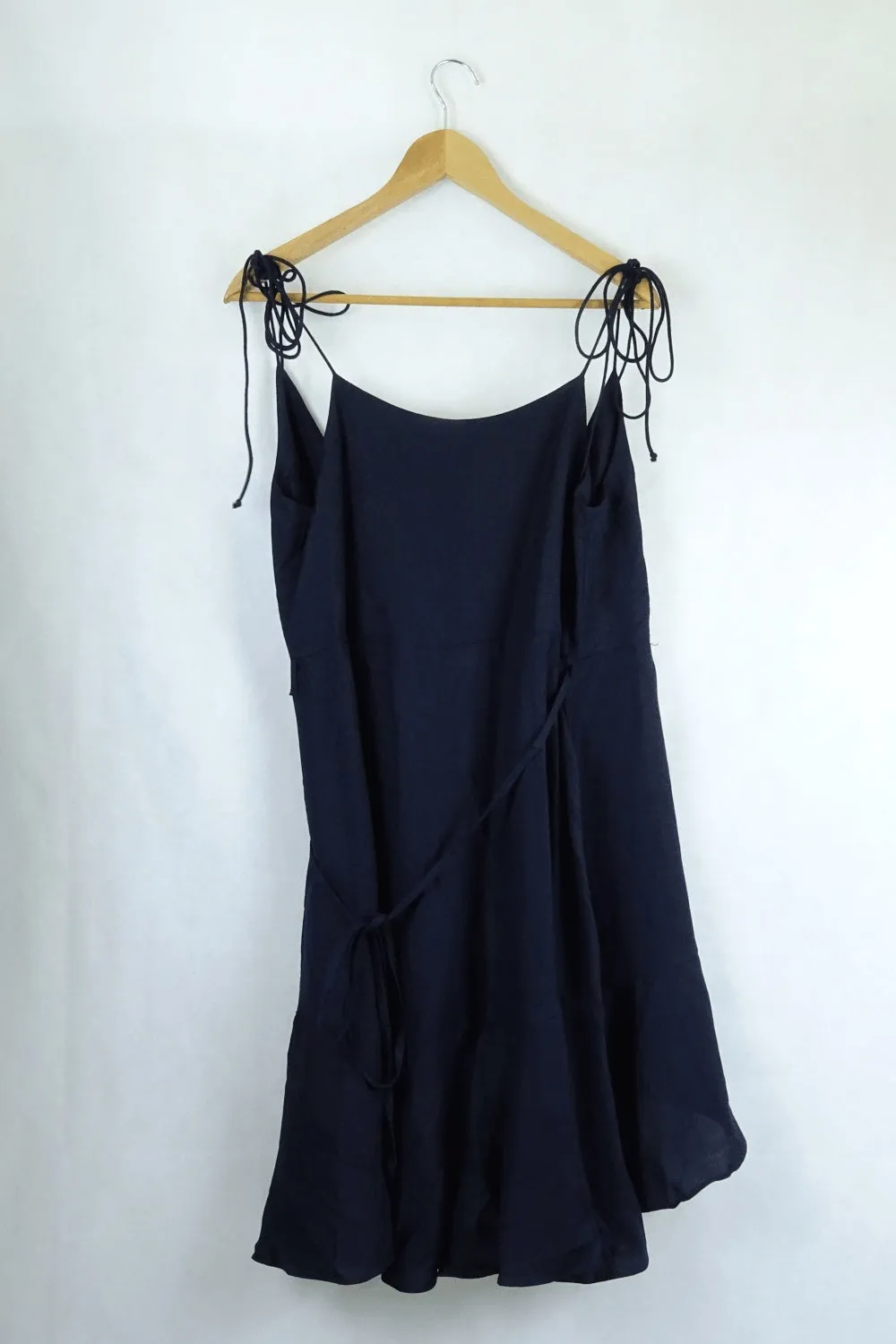 Backstage Black Wrap Dress M