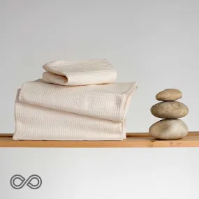 BALMORAL Organic Hemp Honeycomb Woven Bath Towel (Chemical-Free; Plastic-Free)