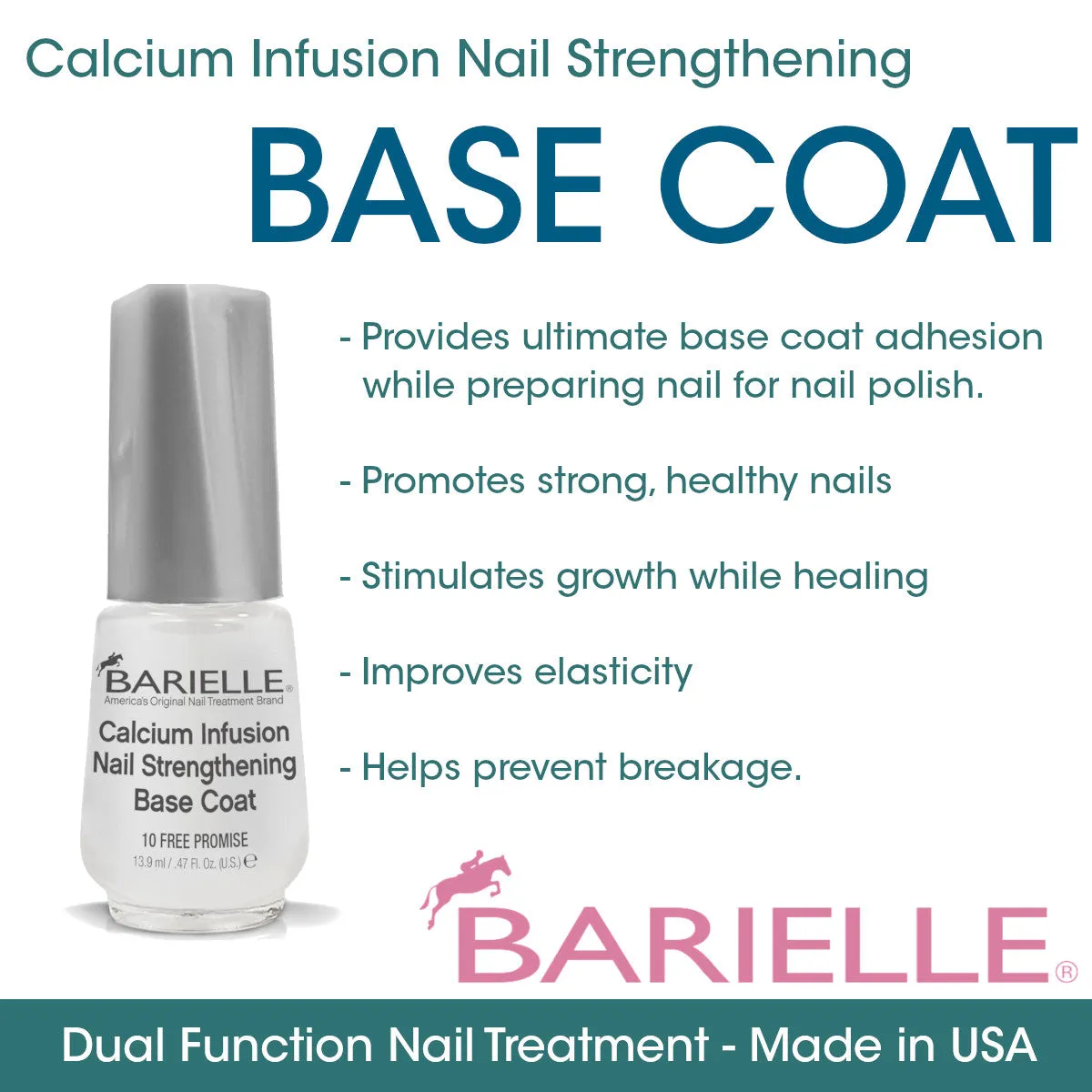 Barielle Calcium Infusion Nail Strengthening Base Coat .47 oz. (Pack of 2)