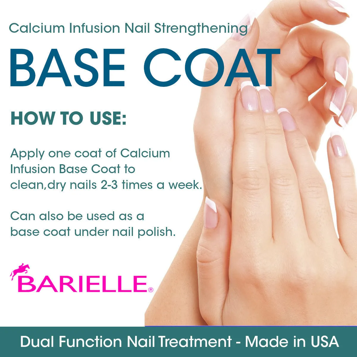 Barielle Calcium Infusion Nail Strengthening Base Coat .47 oz. (Pack of 2)