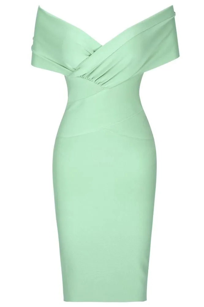 Bea Bandage Dress - Mint Green