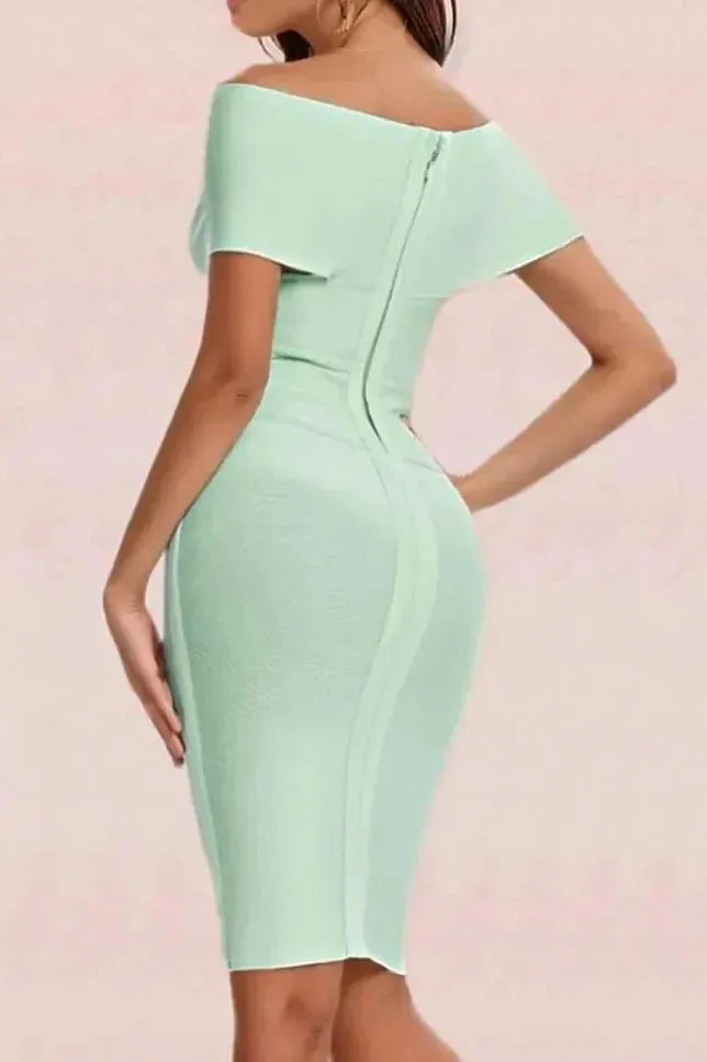 Bea Bandage Dress - Mint Green