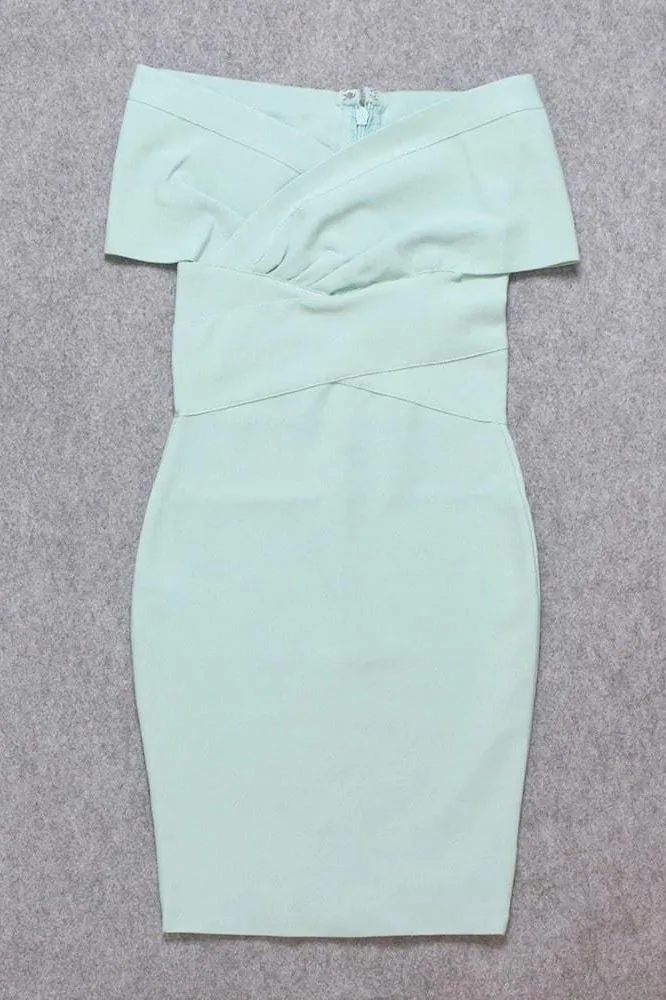 Bea Bandage Dress - Mint Green