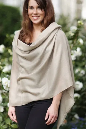 Beige Wool Shawl