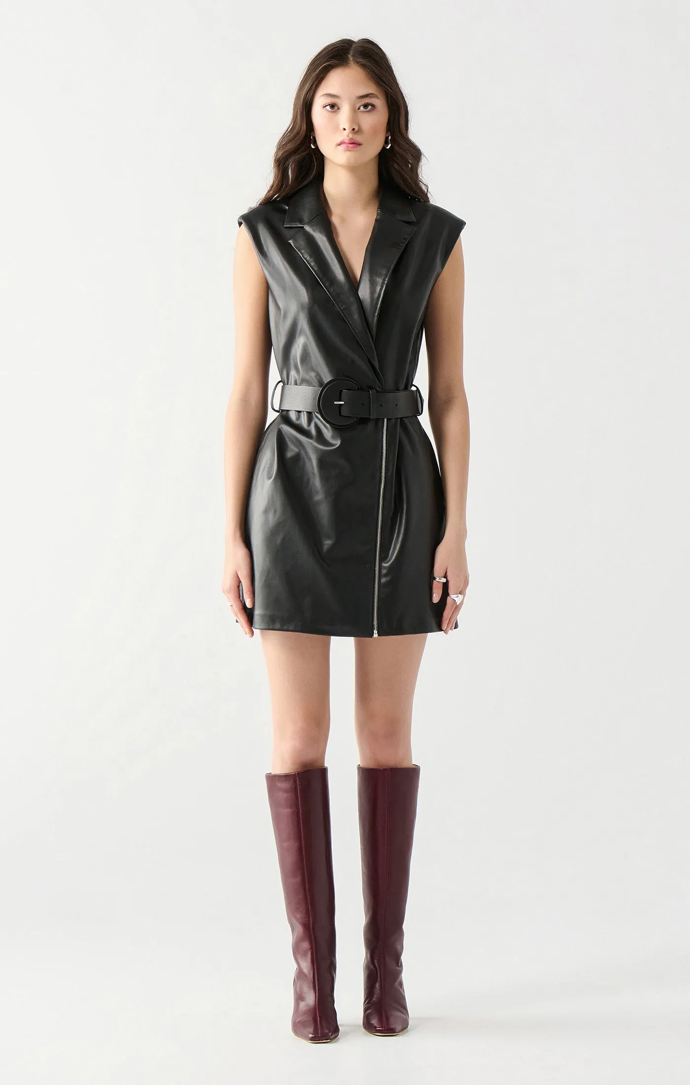 Belted Wrap Mini Dress