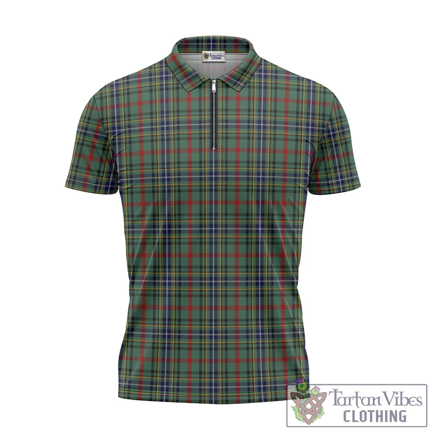 Bisset Tartan Zipper Polo Shirt