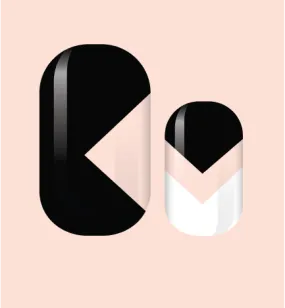 Black & White Modern Nail Wraps