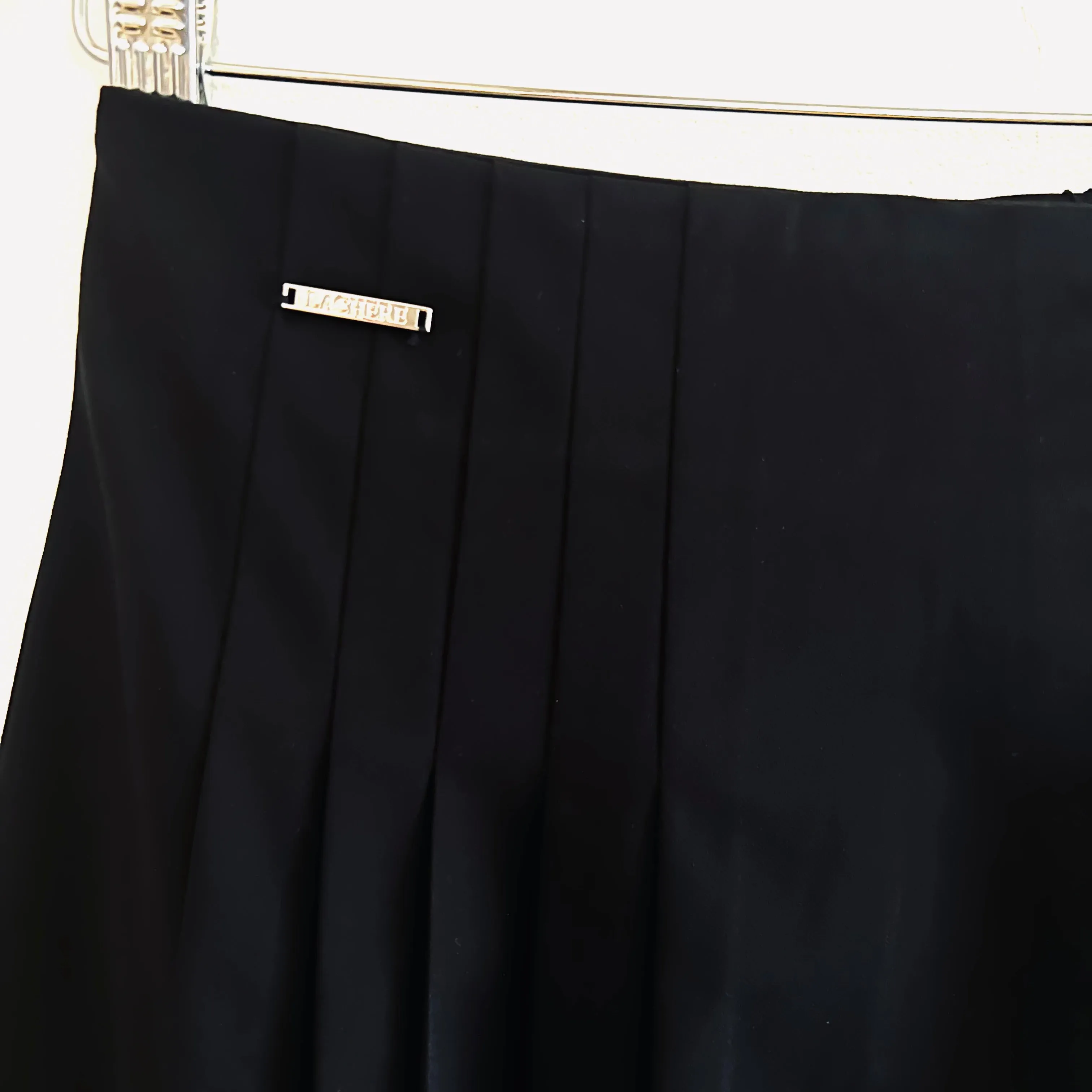 Black Mini Skirts - Pleated - Premium Jersey