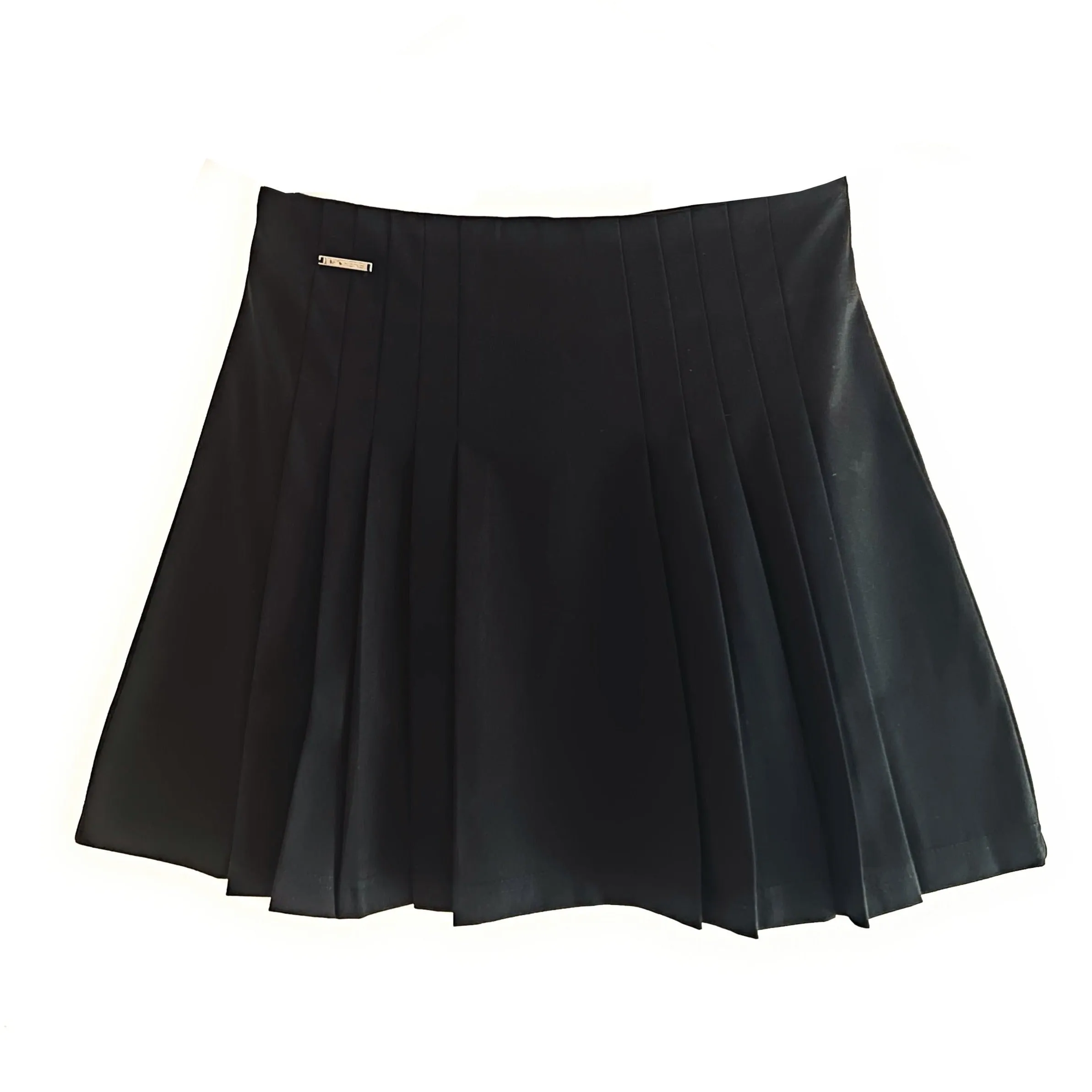 Black Mini Skirts - Pleated - Premium Jersey