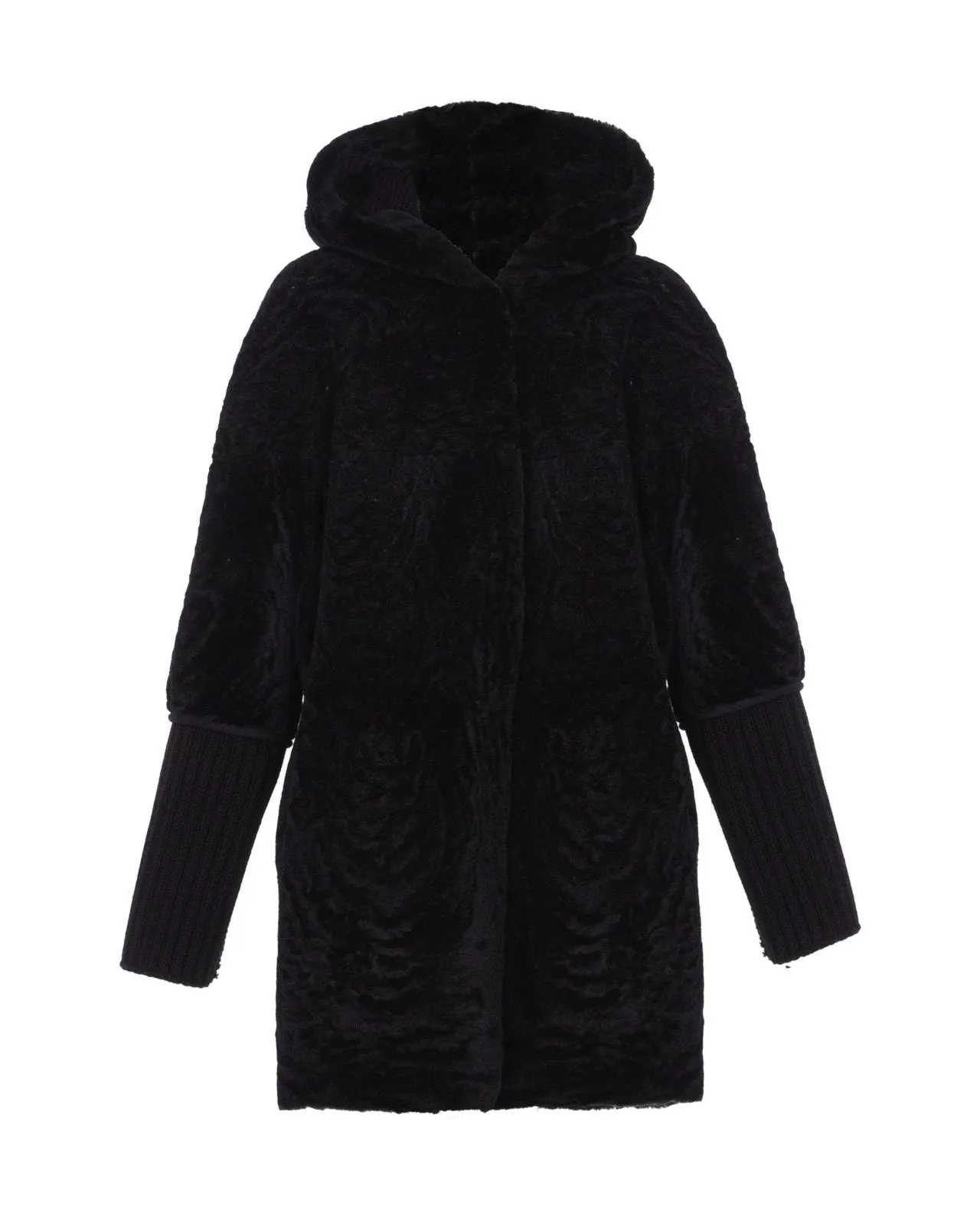 Black Shearling Coat