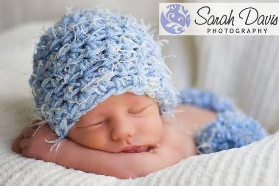 Blue Newborn Pixie Elf Hat