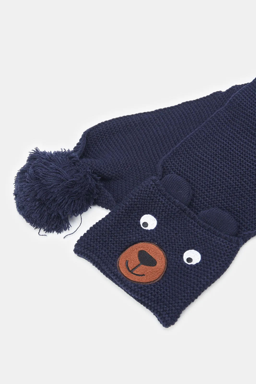 Boys Navy Knitted Set (3 Piece)