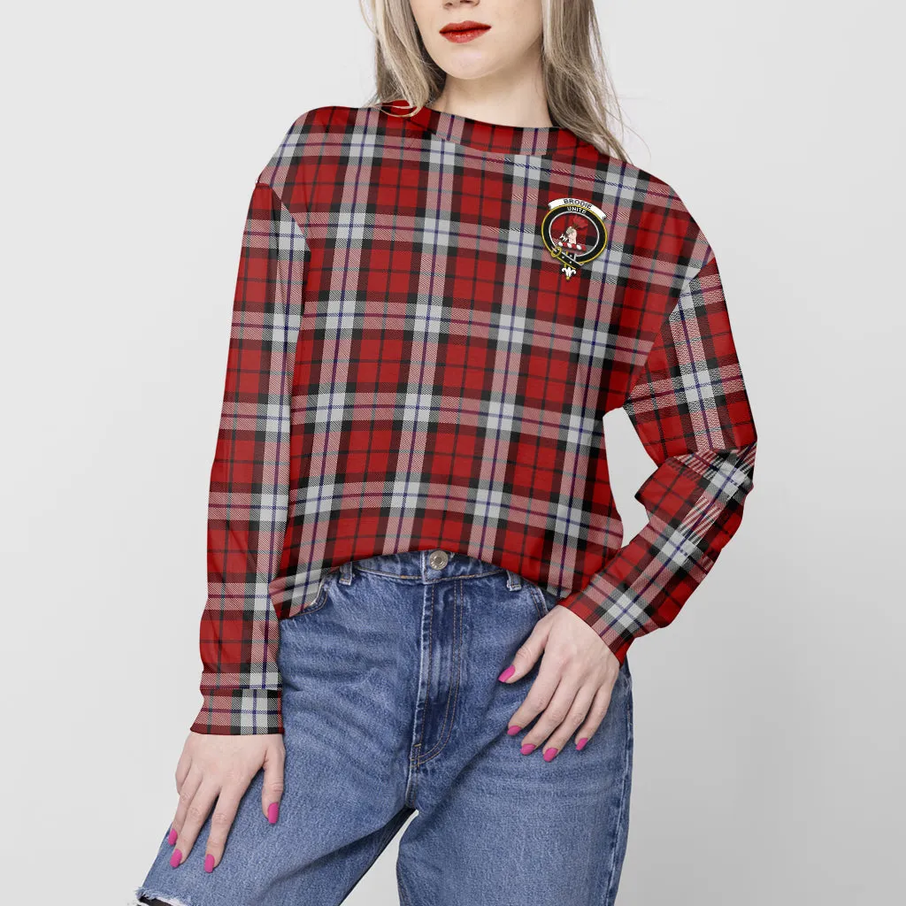 Brodie Dress Tartan Sweatshirt with Family Crest