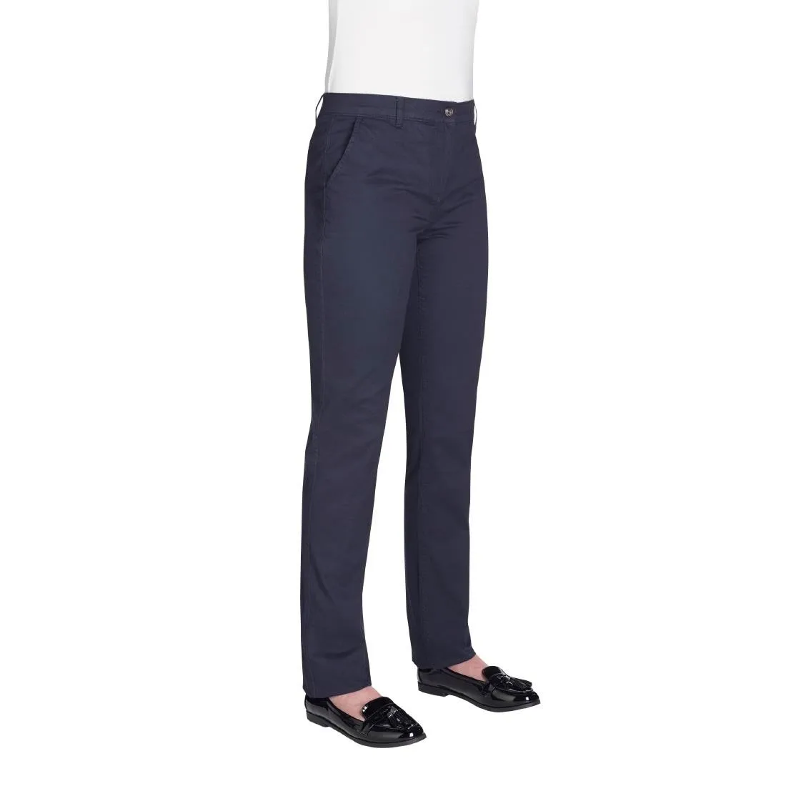 Brook Taverner Womens Houston Slim Leg Chinos Navy Size 16 - BA082-16