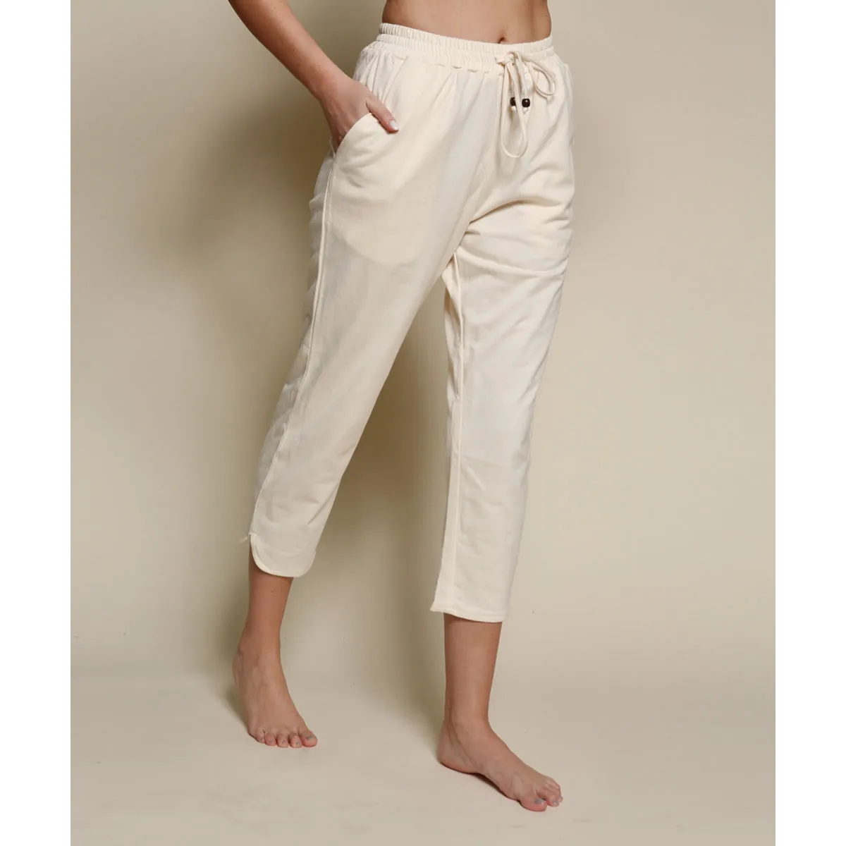 Brushed Organic Hemp Cropped Joggers