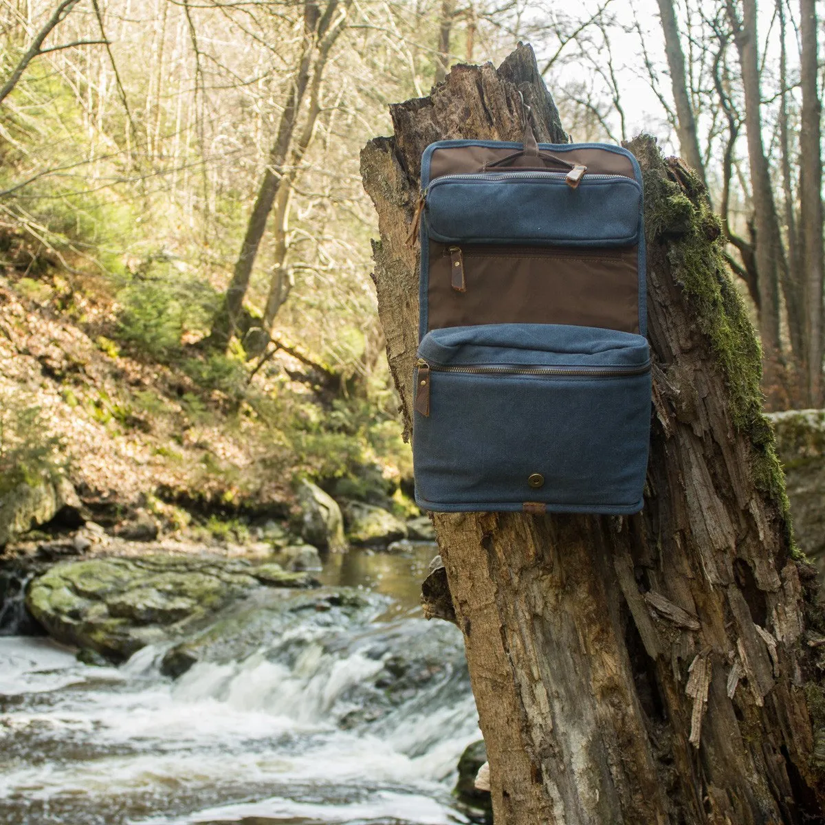 Canvas Hanging Wash Bag. Great For Home & Travel