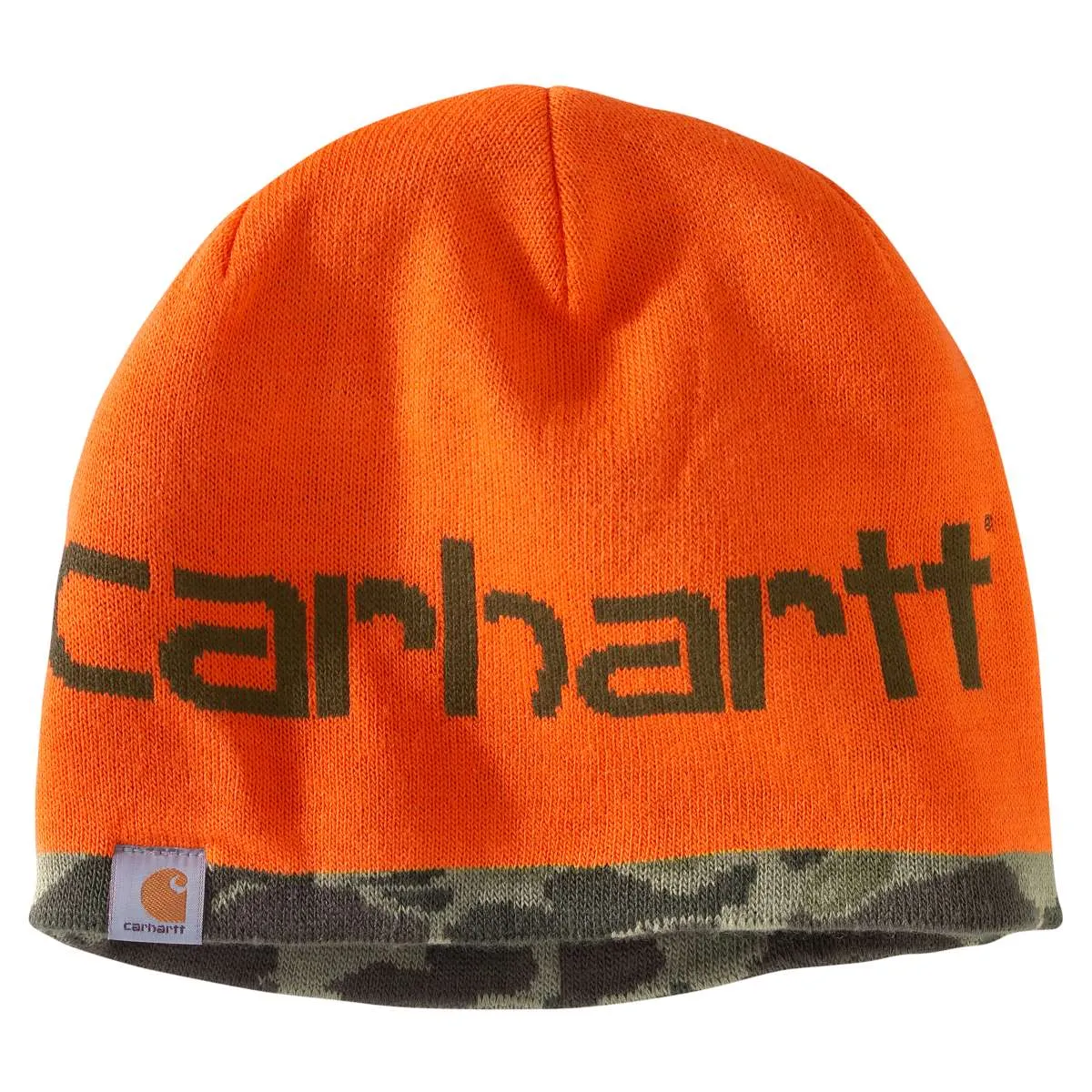 Carhartt Men's Burnt Olive Camo Montgomery Reversible Hat