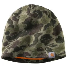 Carhartt Men's Burnt Olive Camo Montgomery Reversible Hat