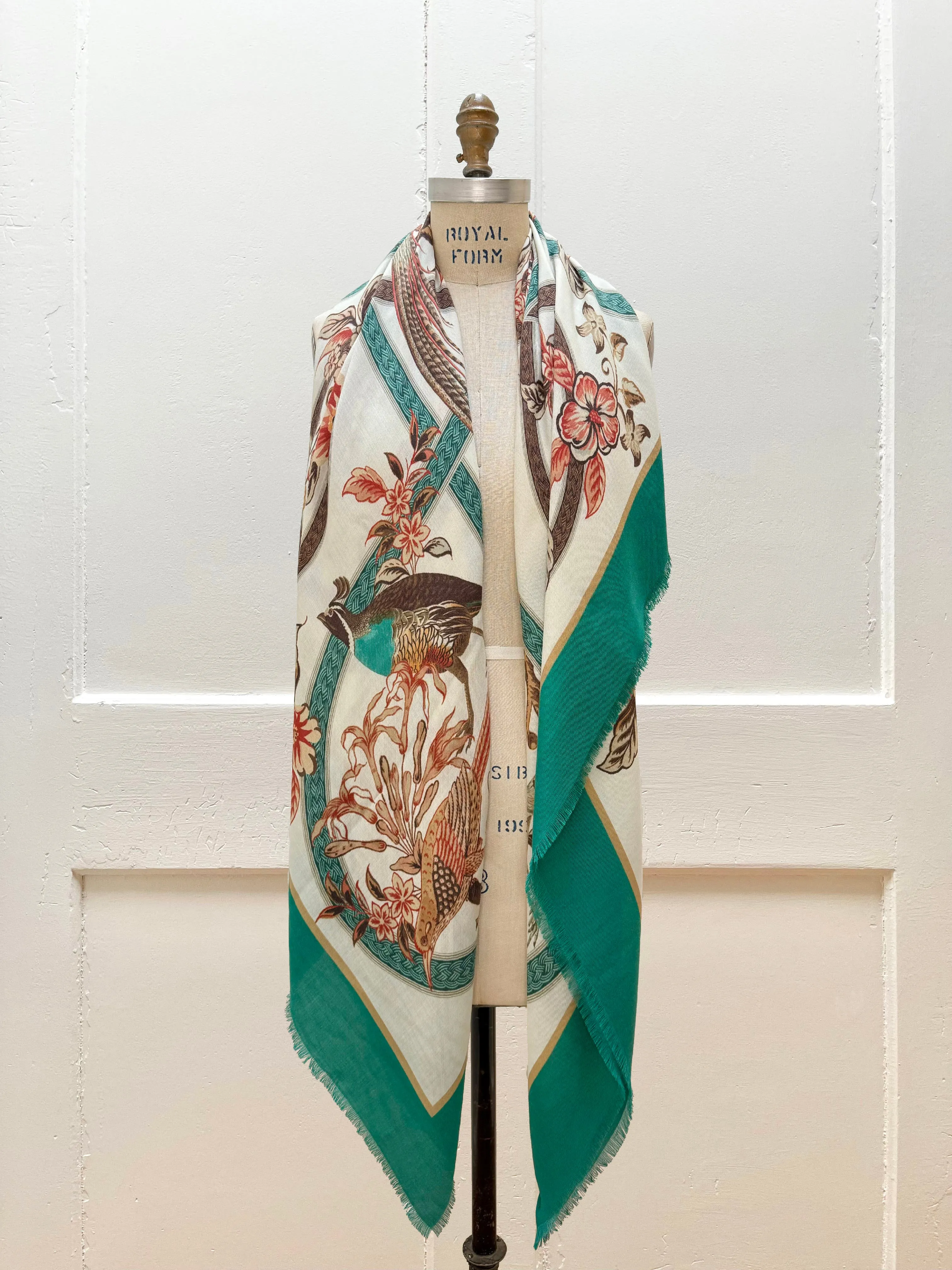 Cashmere-Silk Pheasantville Scarf