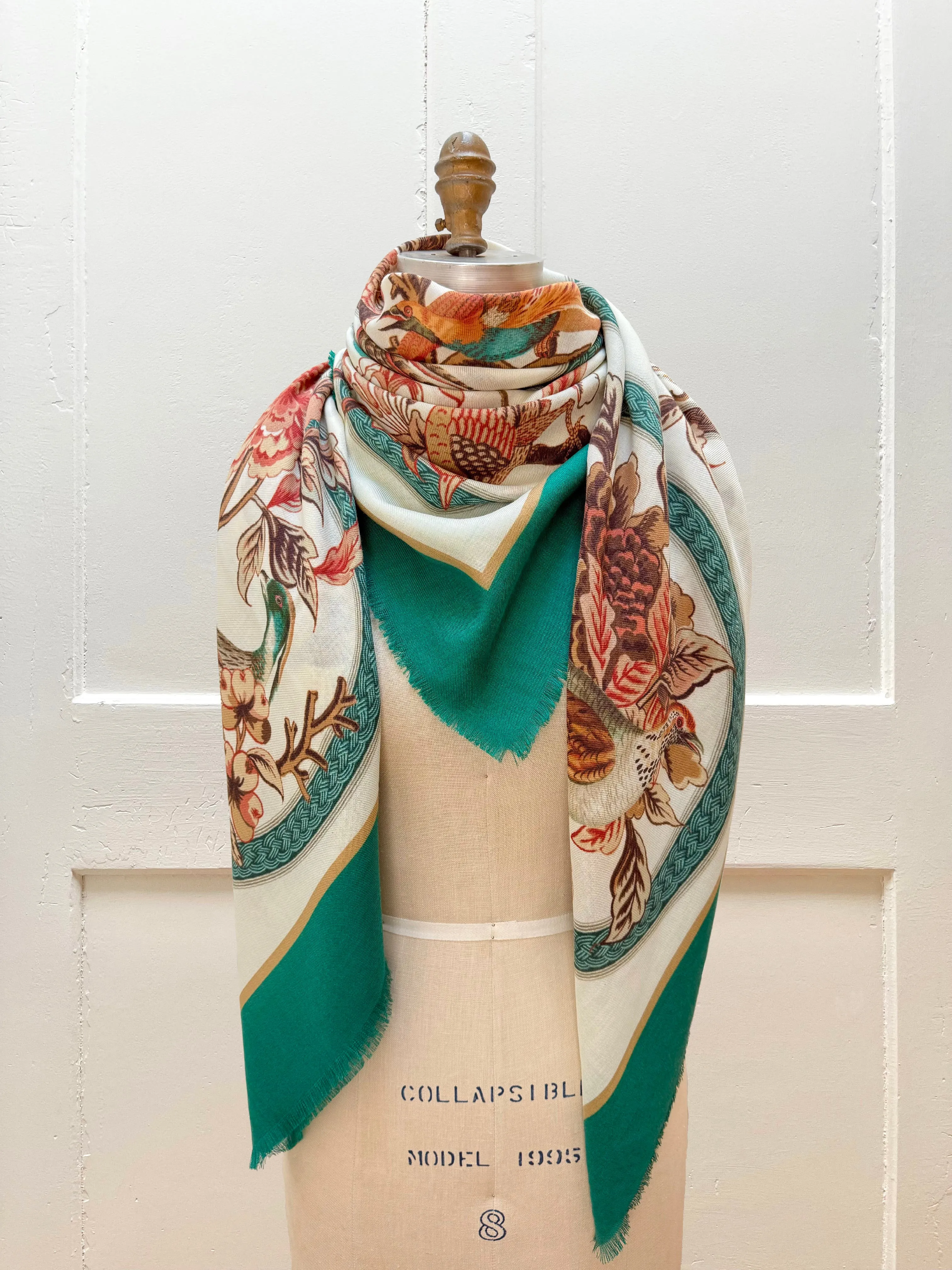 Cashmere-Silk Pheasantville Scarf