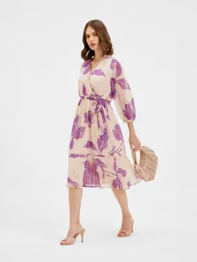 Charlotte Printed Midi Dress